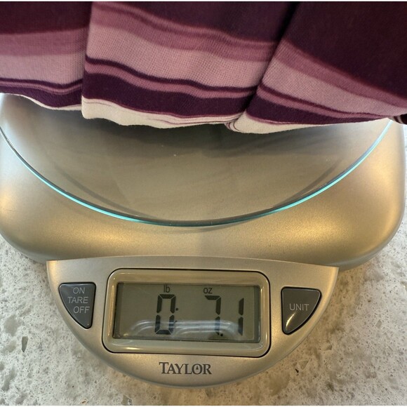 Chicos Weekends Top Womens Size XL (3) Purple Watercolor Swirl Stretch Shirt - Picture 8 of 8